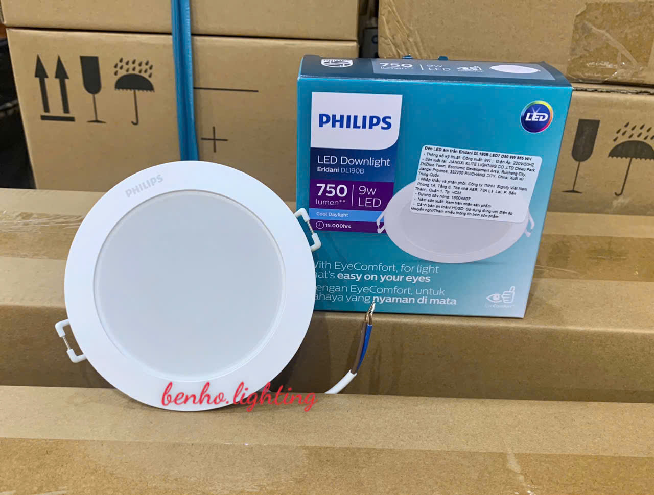 (GIÁ RẺ) - Đèn Âm Trần 9W PHILIPS ERIDANI DL190B - HÀNG CHÍNH HÃNG