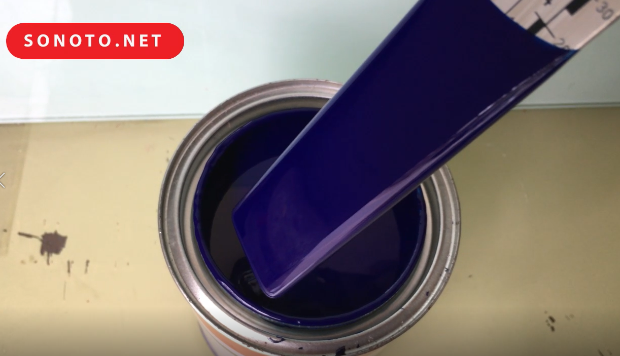 Sơn ô tô màu xanh dương 1k Auto paint đóng lon 1kg
