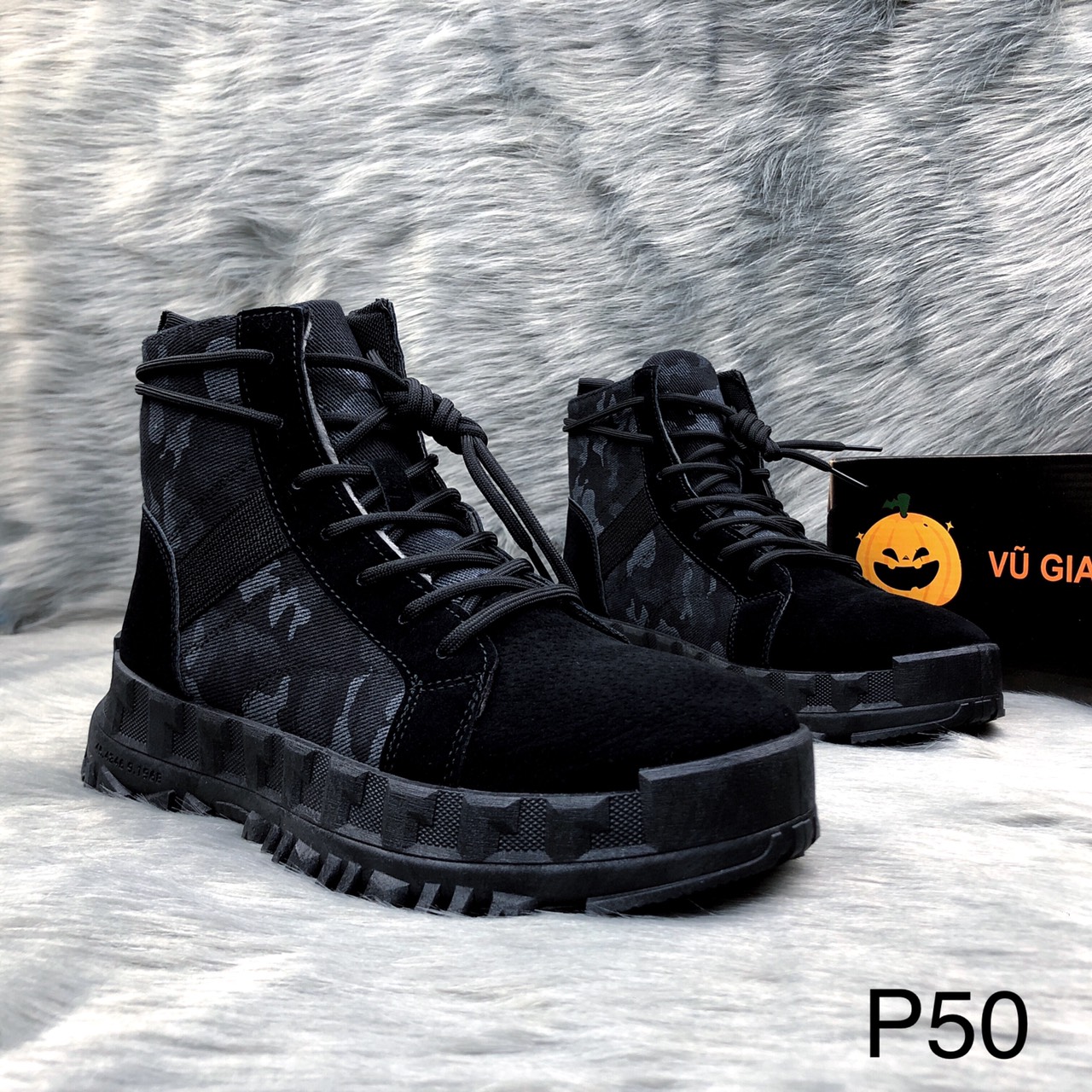 Giày Martin cổ cao nhập khẩu chính hãng VŨ GIA Chiến Binh P50