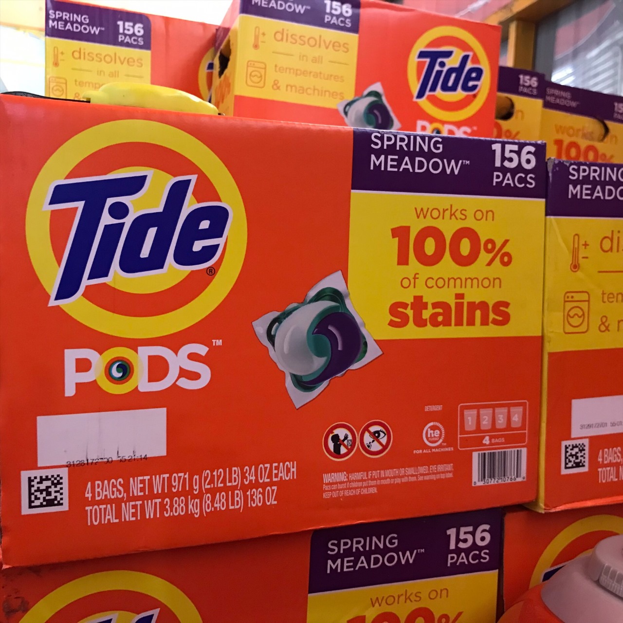 [HCM] 1 TUI VIÊN GIẶT XẢ QUẦN ÁO 3 IN 1 TIDE PODS MỸ 39 VIÊN