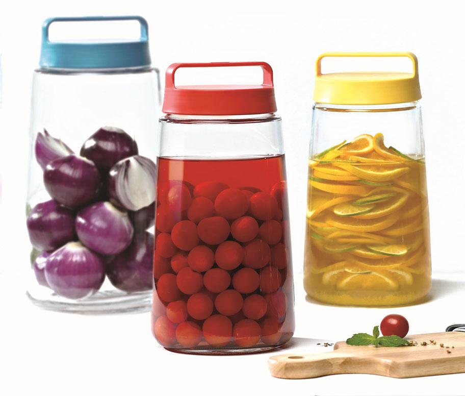 Bình thủy tinh, bình ngâm kín hơi tiện dụng Glasslock 3000ml - made in korea