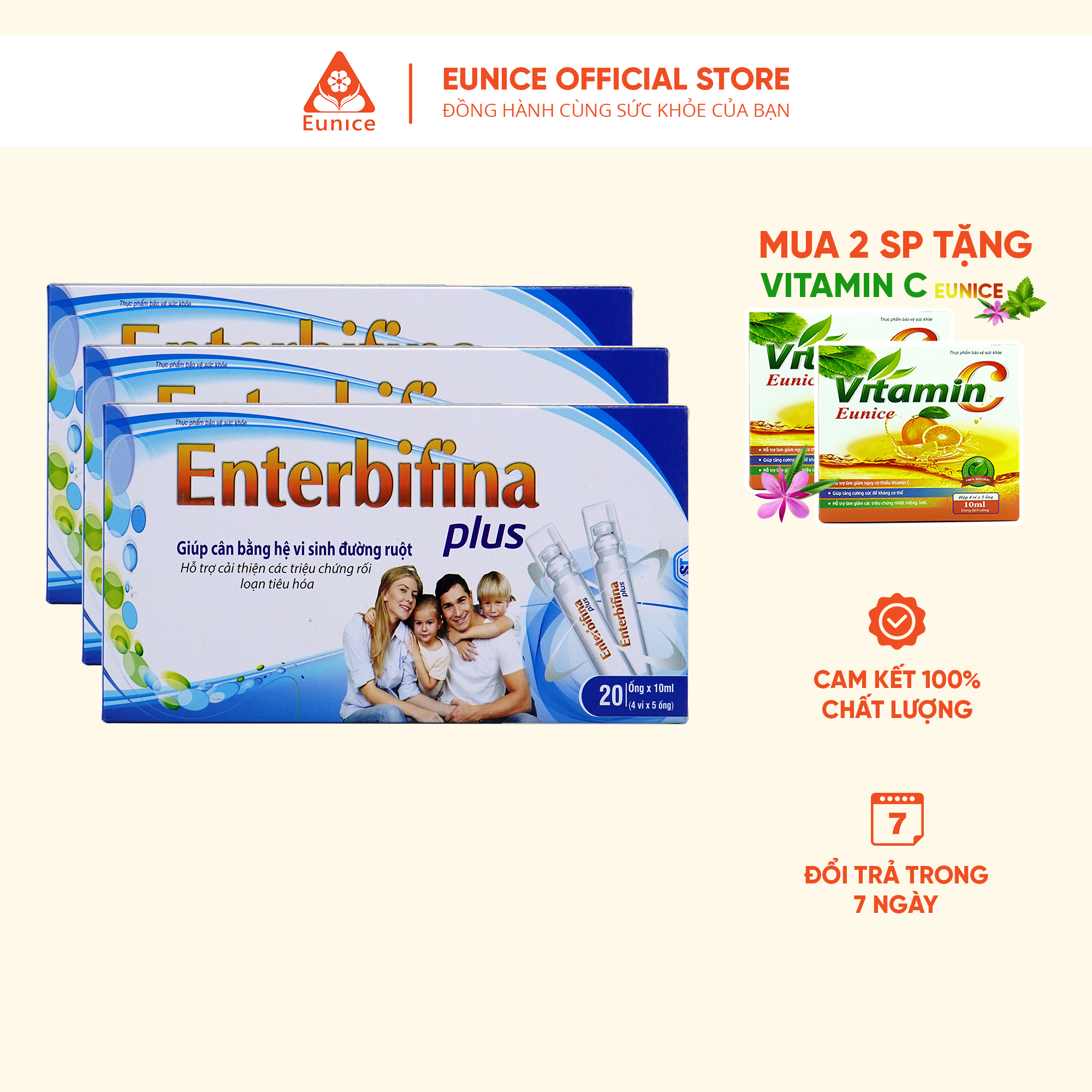 Viên uống Men Enterbifina plus tăng hấp thụ dinh dưỡng - Phân phối EUNICE