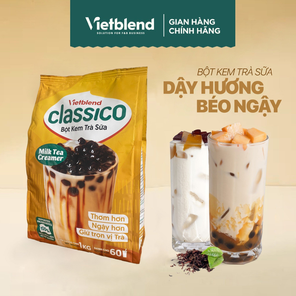 Bột Kem Trà Sữa VIETBLEND CLASSICO Túi 1kg