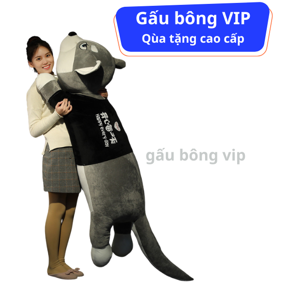 Gấu Bông Con Chó Husky Size 1m5 To  Khổng Lồ Gấu Bông VIP TPHCM, Chó Bông Husky, Gấu Bông Chó Ngáo, Thú Nhồi Bông Chó Husky, ,Husky Mặc Aó Qùa Tặng Cao Cấp