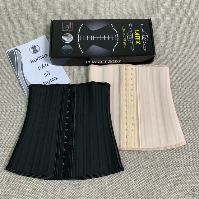 Đai gen nịt bụng latex 25 xương định hình eo, hỗ trợ giảm eo giảm mỡ bụng hiệu quả đủ size