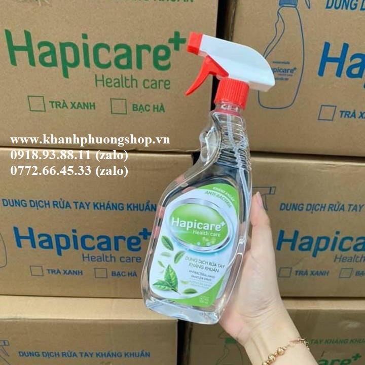 chai xịt rửa tay Hapicare - chai xịt rửa tay