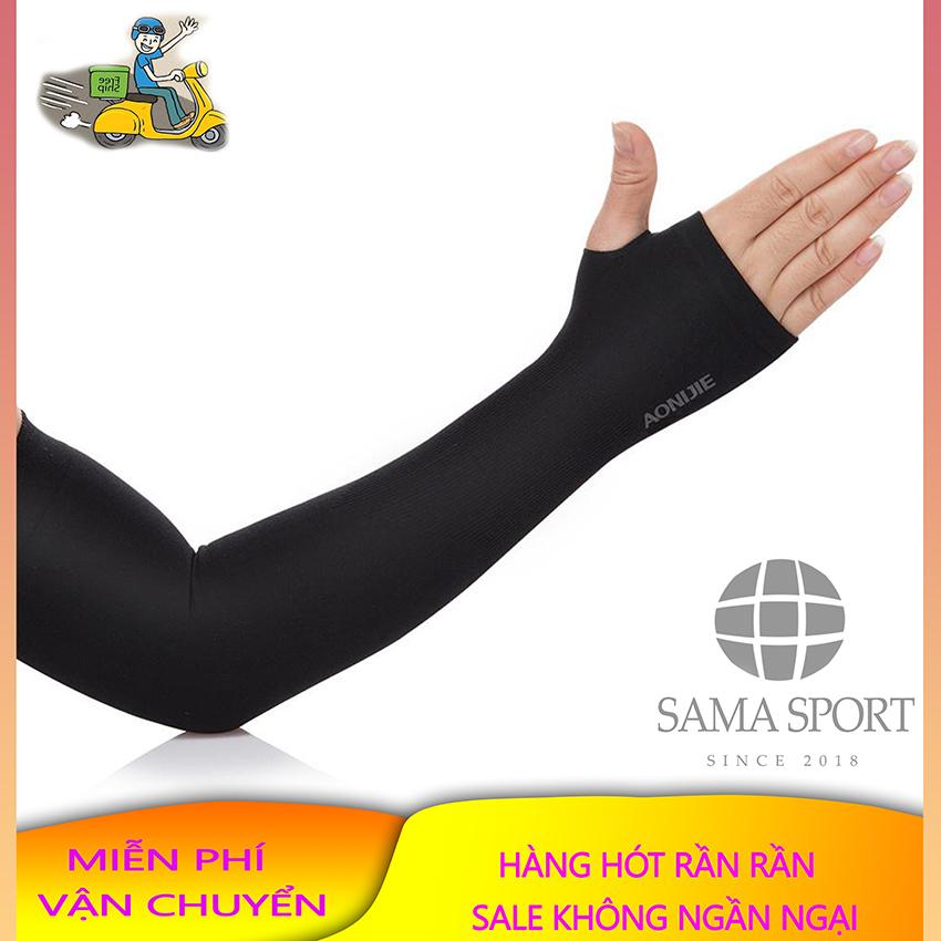 Găng Tay Chống Nắng Xỏ Ngón Aonijie E4039 Sama Sport - Bao Tay Chống Nắng Chống Tia Cực Tím Làm Mát Ống Tay Áo Che Cánh Tay Mát Hơn Cho Găng Tay Chạy Đi Xe Đạp Chơi Golf Lái Xe Tay Áo Chống Nắng Màu Đen