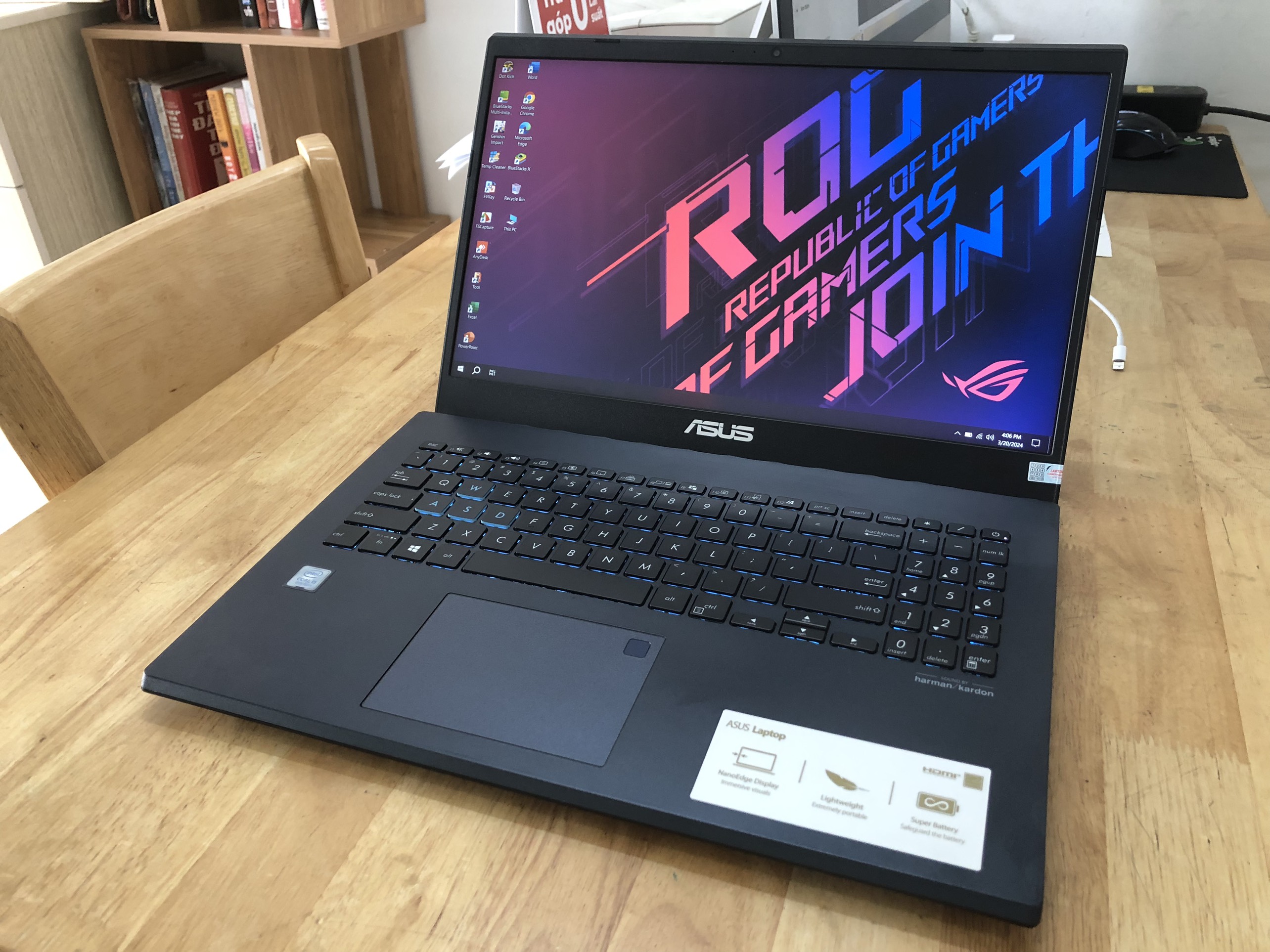 Asus x571 core i5 8300h ram 16g ssd 512g 15.6inch giá rẻ