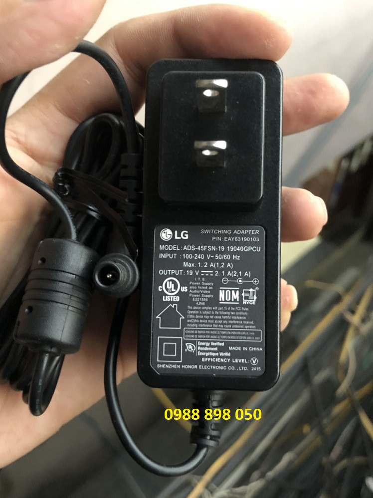 Dây Nguồn Màn Hình Máy Tính Để Bàn LG 19v 2.1a