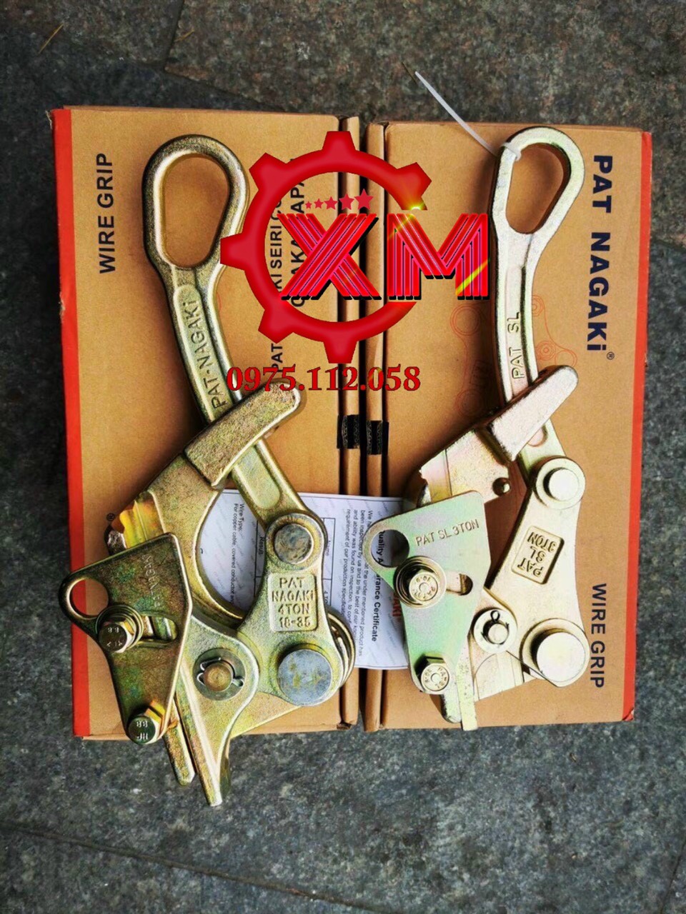 Cóc kẹp cáp ,đớp cáp 1-3 tấn - cóc kẹp cáp nagaki