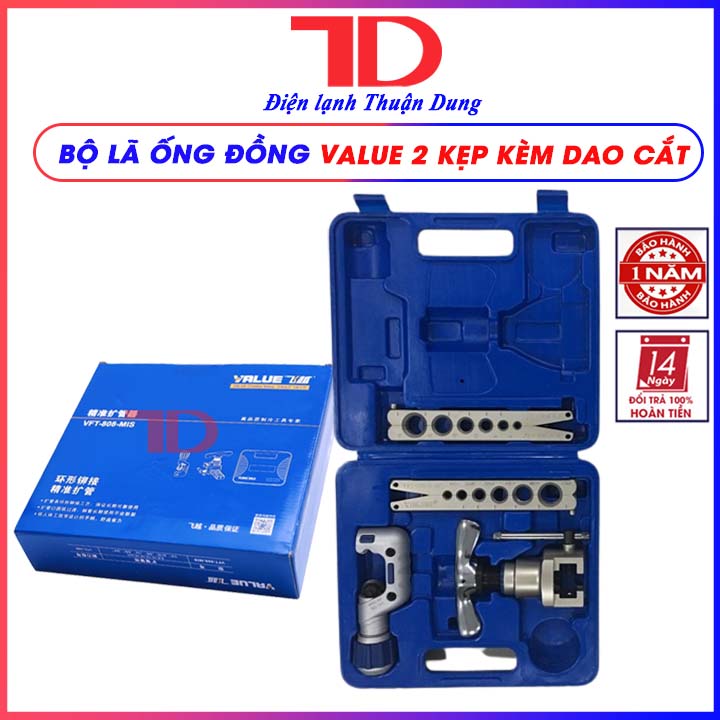 BỘ LOE ỐNG ĐỒNG VALUE 2 KẸP KÈM DAO CẮT, Điện lạnh Thuận Dung