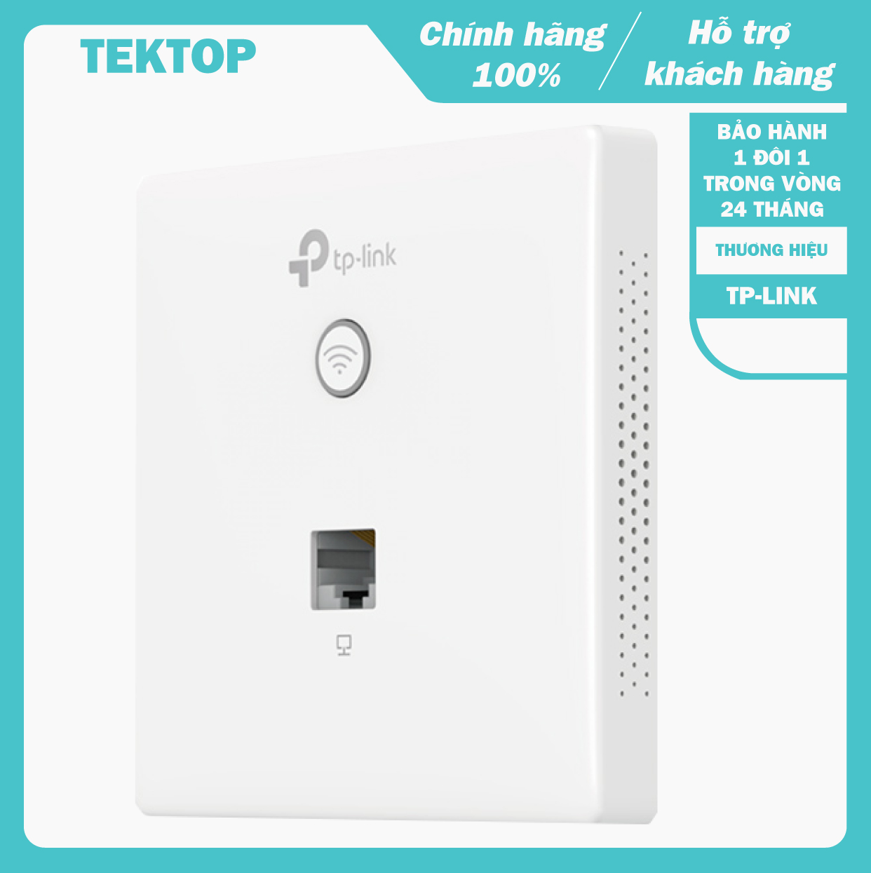 Bộ phát wifi gắn trần tp-link eap115-wall, cấp nguồn poe