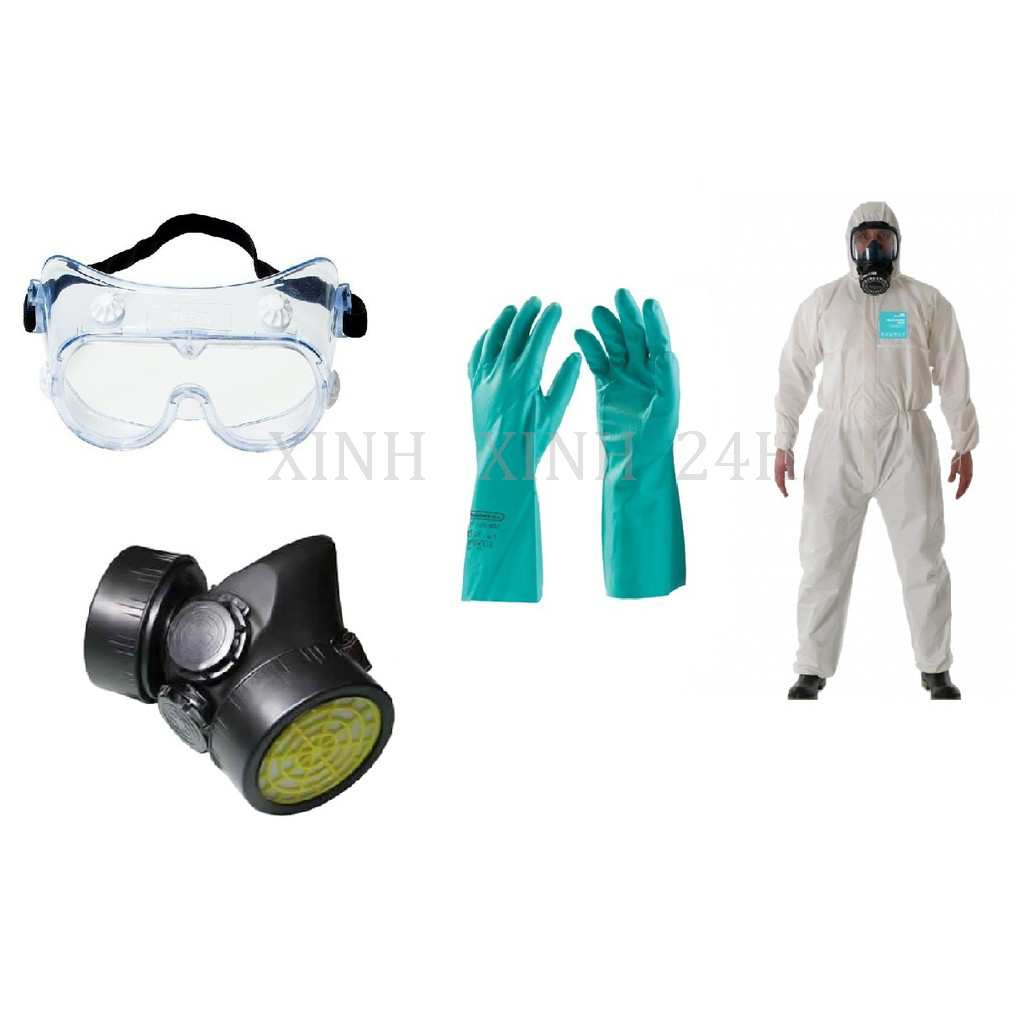 Combo đồ bảo hộ phun thuốc trừ sâu