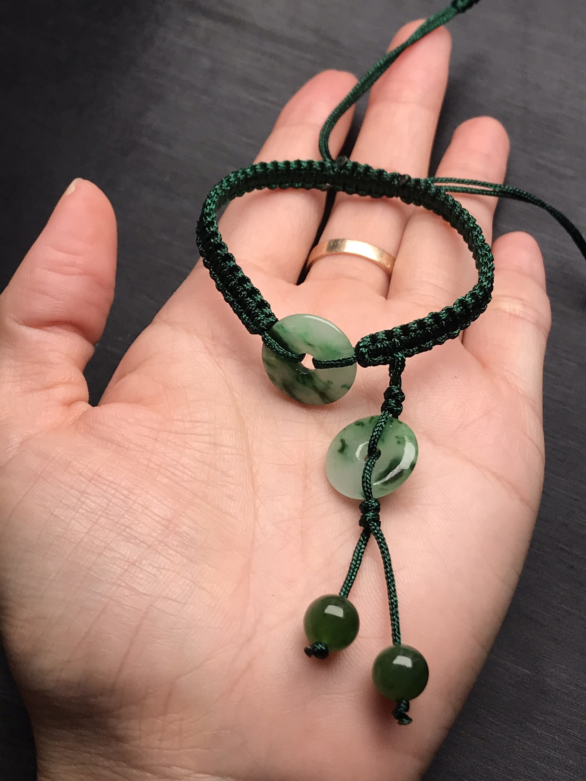 [FreeshipMAX] Vòng tay đồng điếu đá ngọc cẩm thạch