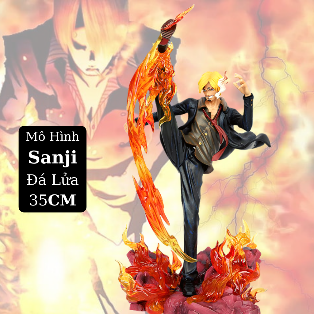 Mô Hình Sanji Đá Lửa 35Cm Cực Chiến Mô hình One Piece Figure Mô Hình Anmie One Piece Luffy Vua Hải Tặc