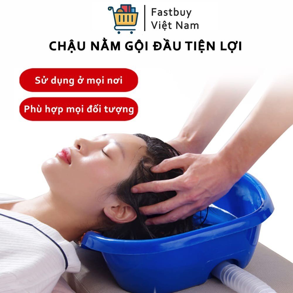 Chậu gội đầu đa năng nằm tại giường, máng gội đầu, thau gội đầu tại nhà cho bà bầu , người già và trẻ nhỏ  thiết kế dễ sử dụng, tiện lợi