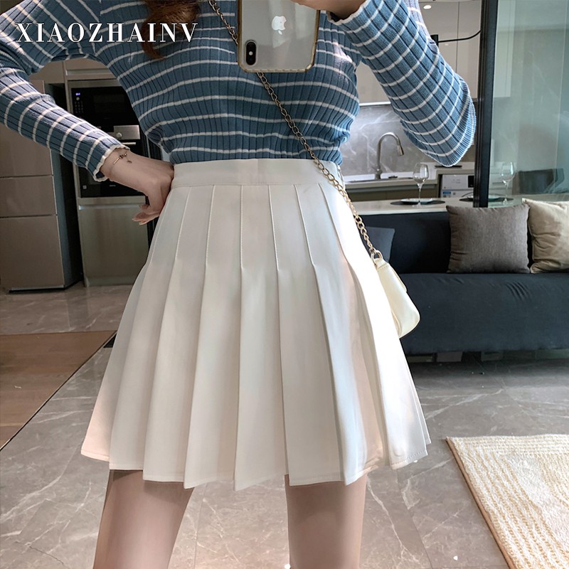 Chân váy xếp ly kẻ tennis ulzzang nhiều màu