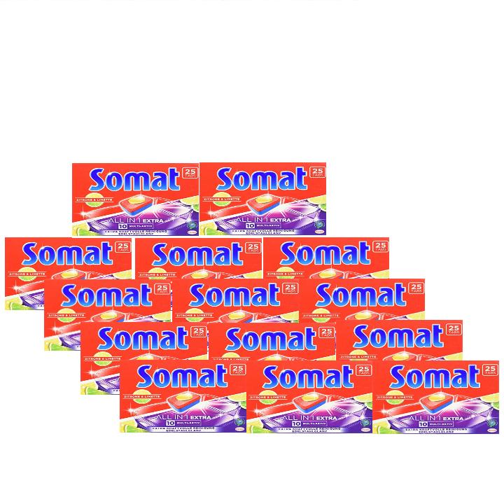Combo 4 hộp viên rửa chén Somat nhập khẩu Đức dùng cho máy rửa chén loại 25 viên