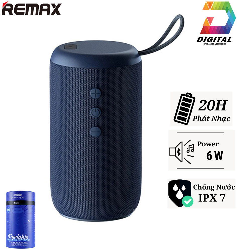 Loa Bluetooth Remax RB-M62 Chính Hãng V5.3 Wireless Speaker Chống Nước IPX7