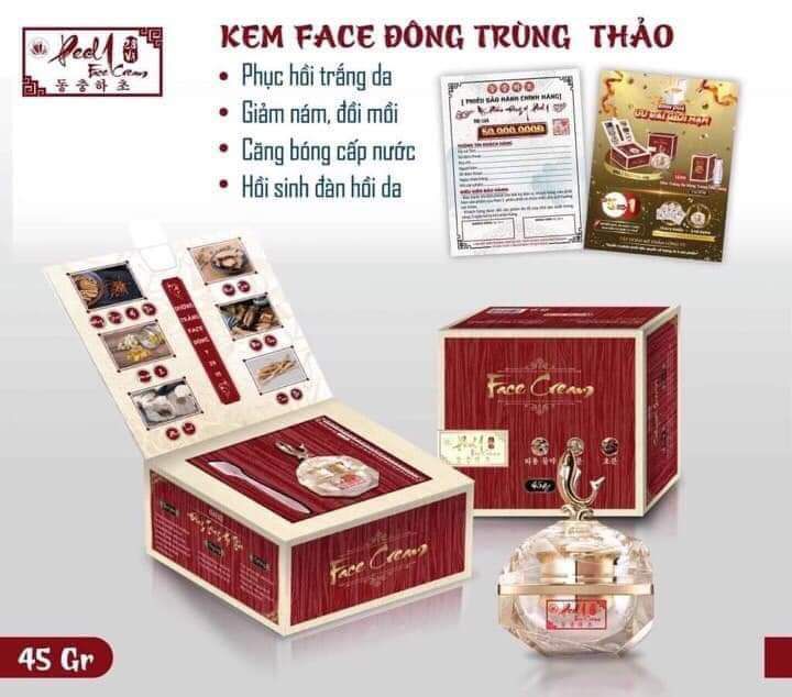 Sỉ kem face đông trùng hạ thảo peel one