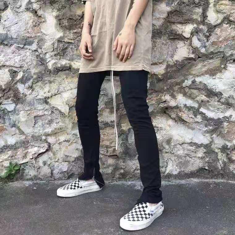 Quần Jean Zip Thời TRang Hàn Quốc - jean co giãn tốt