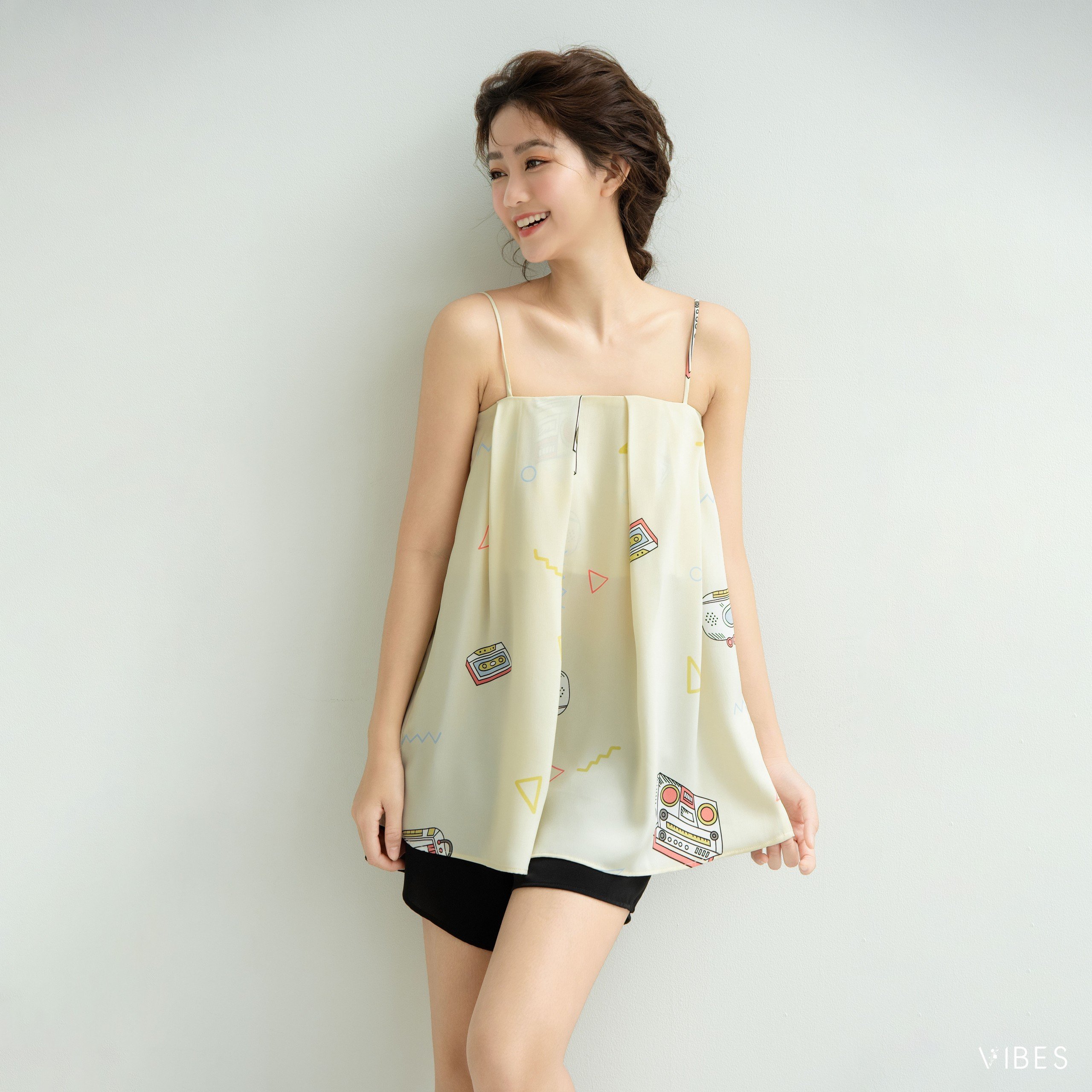 Vibes đồ bộ 2 dây cassie straps set