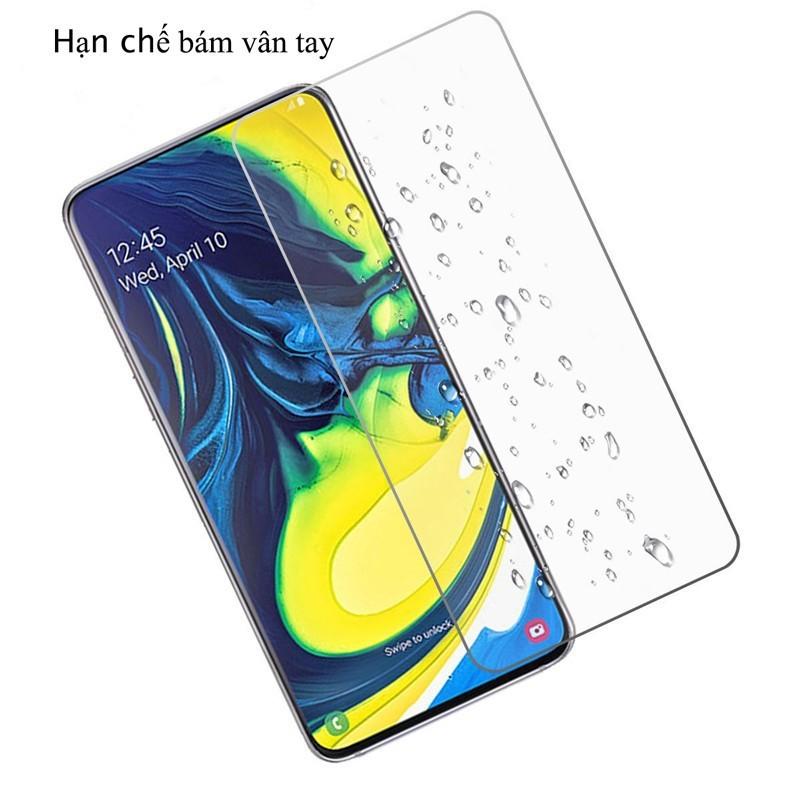 [HCM]Combo cường lực dẻo Samsung A80 2 decal carbon sau và 2 miếng dán camera