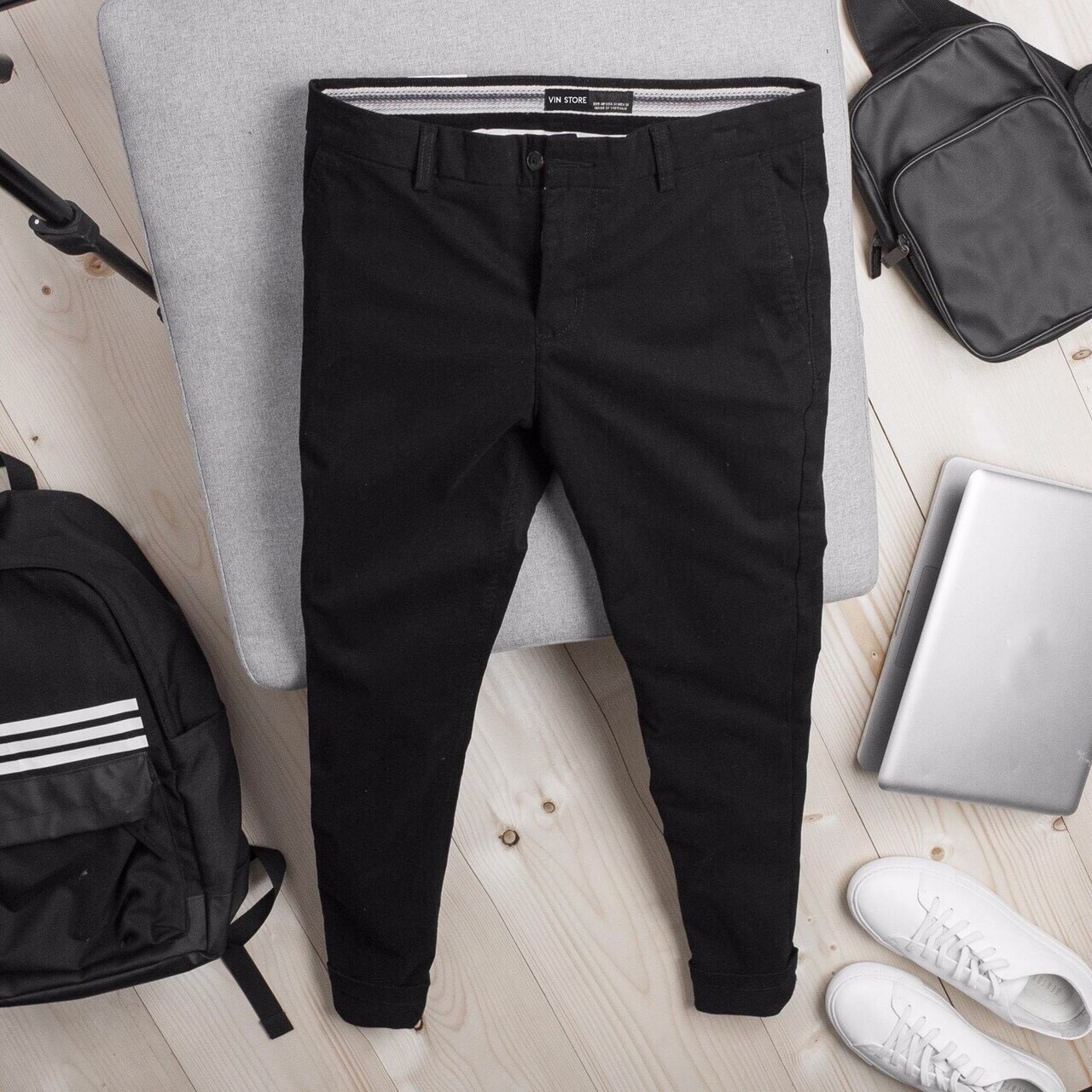 [Hoàn Tiền 15%] Quần kaki hàn quốc cao cấp ,chất liệu kaki dày dặn,không bay màu,from chuẫn(ảnh thật shop tự chụp)thời trang DIỄM NHI SHOP KV08