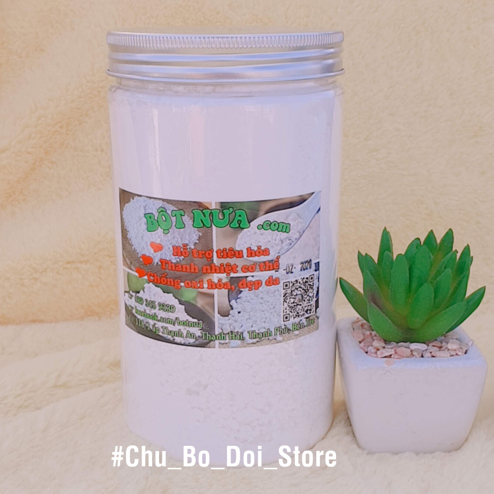 Bột nưa nguyên chất (600g) tốt cho người cao tuổi, người dùng nhiều sinh tố lúa mạch, người có vấn đề về tiêu hoá, đường ruột