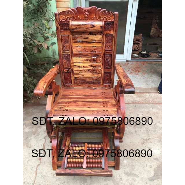Ghế thư giãn massge cẩm lai xịn ghế gỗ cẩm năm thư giãn .