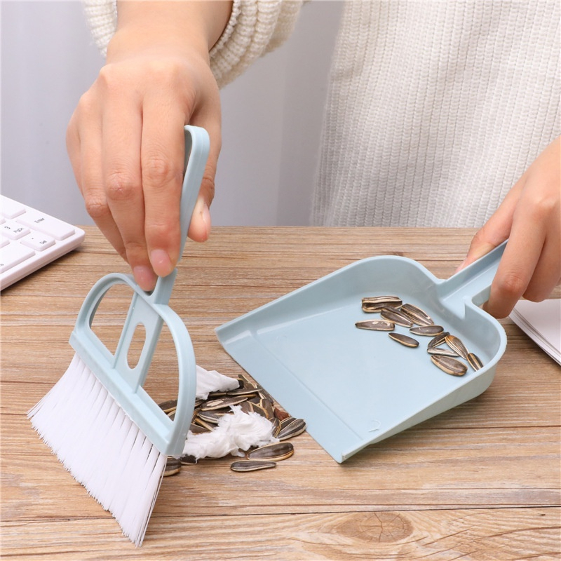 Chổi quét bẩn, chổi quét mini - chổi quét bàn thờ mini, chổi dọn bàn thờ kèm hốt rác