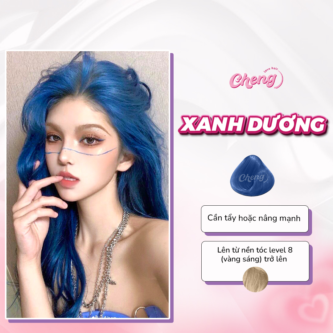 Thuốc Nhuộm Tóc Màu XANH DƯƠNG | Chenglovehair Chenglovehairs
