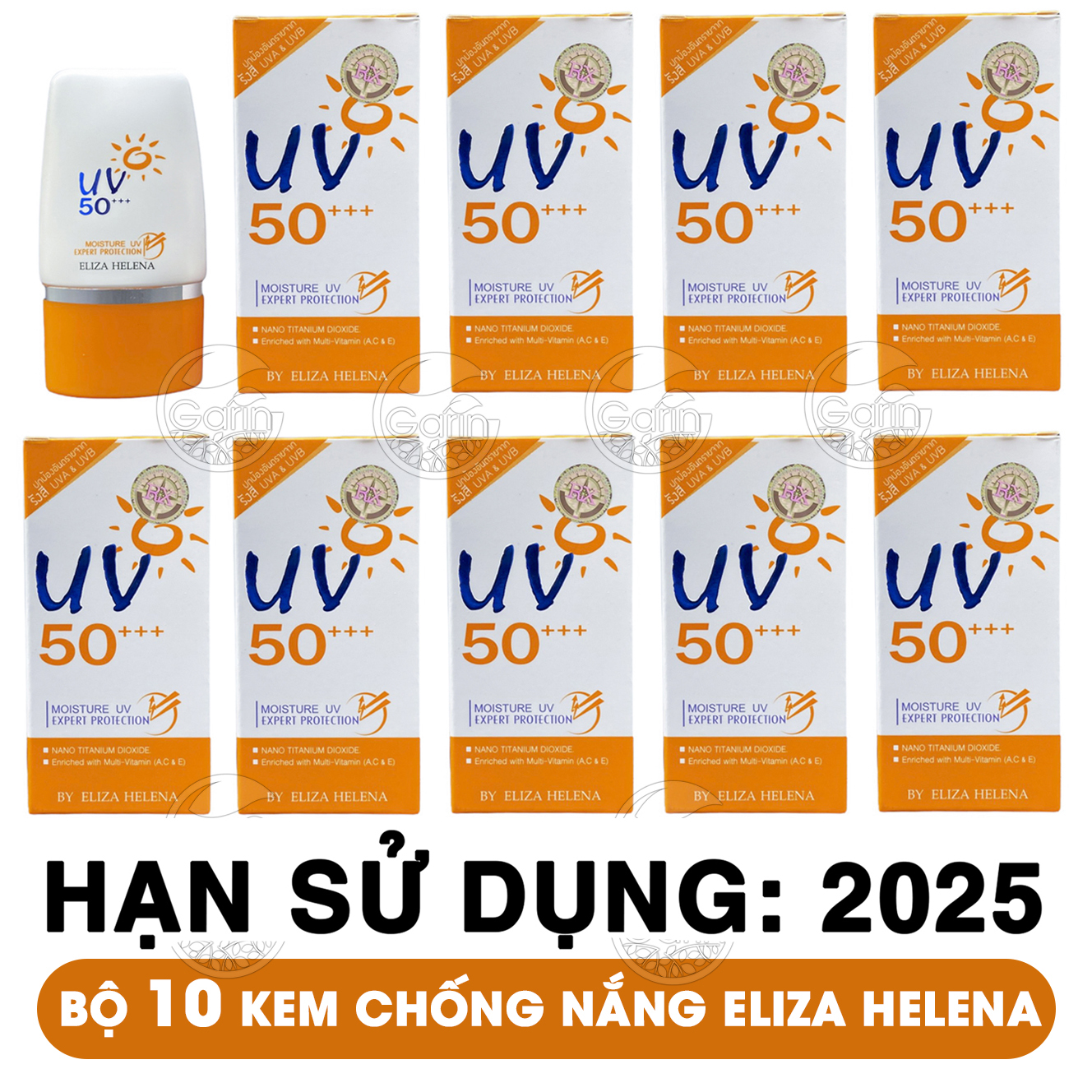 Bộ 10 hộp kem chống nắng cho da mặt và body eliza helena uv50++ Thái Lan 30g x10 dùng cho mọi loại da, da dầu, da mụn BA TU SHOP