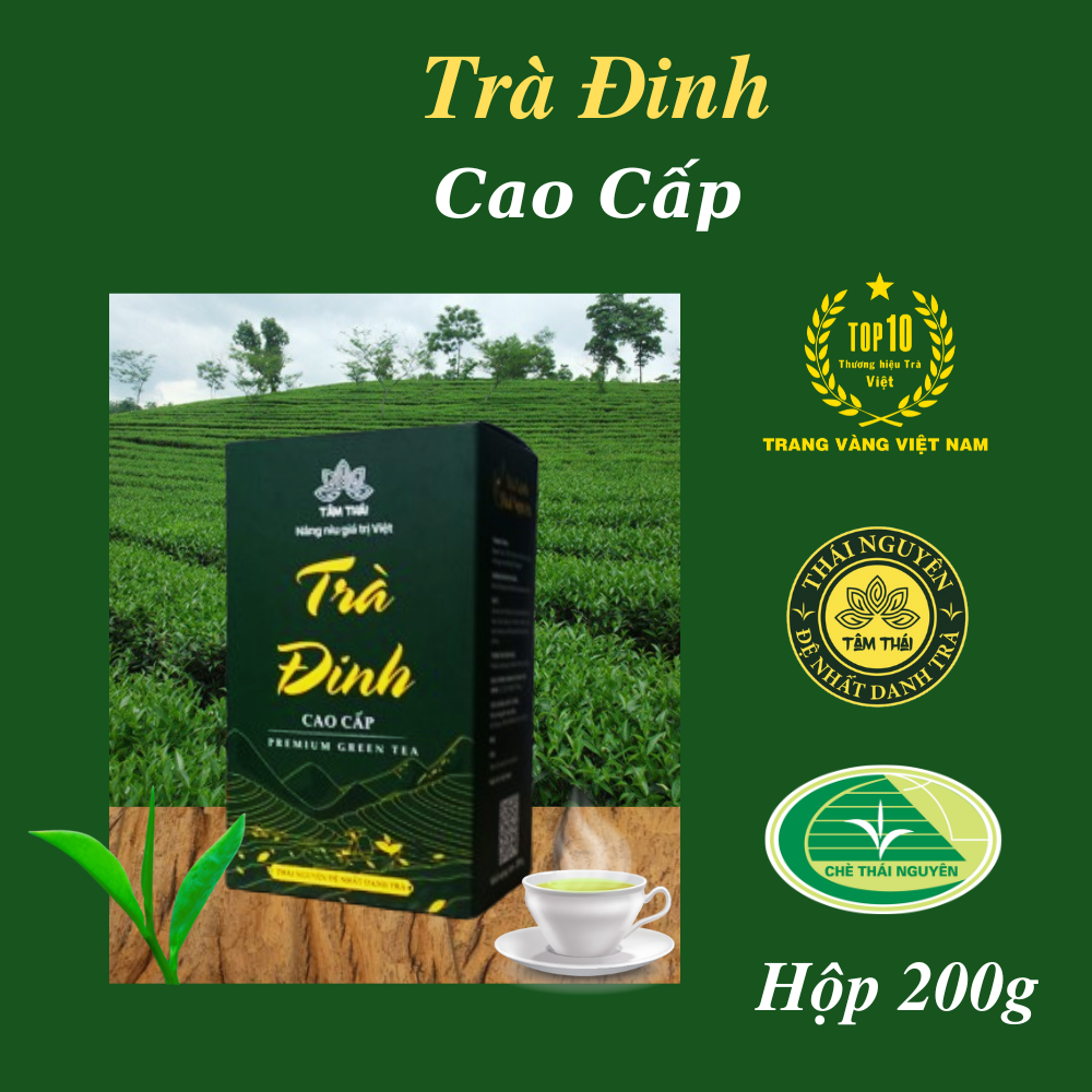 Trà đinh cao cấp tân cương hộp 200g trà tâm thái trà đinh cao cấp tân cương thái nguyên h200g