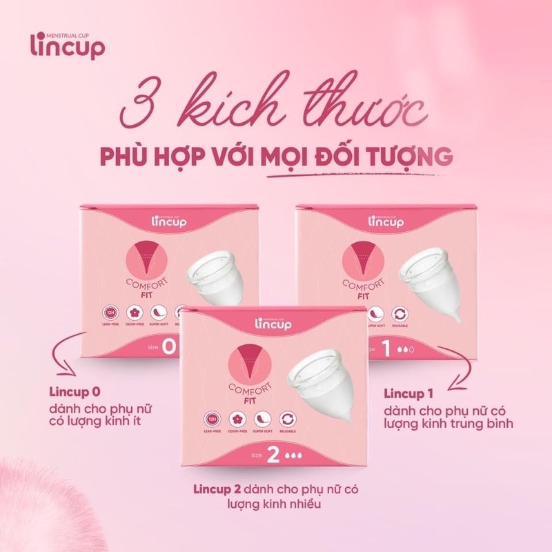 Cốc nguyệt san Lincup  -  hàng chính hãng nhập khẩu từ Mỹ