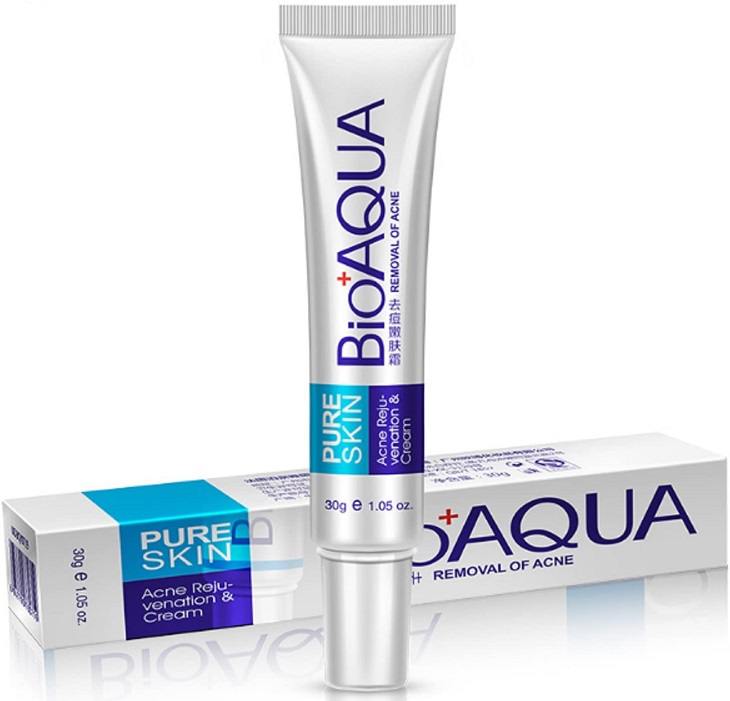 Kem Ngừa Mụn Pure Skin Bioaqua Viêm, Mẩn Đỏ, Sưng Tấy, Mờ Sẹo, Thâm Mụn, Thu Nhỏ Lỗ Chân Lông, Kiểm Sát Dầu Chính Hãng