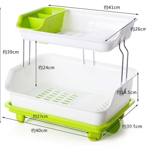 [XẢ KHO GIÁ SỐC] Kệ úp bát 2 tầng bằng nhựa khung inox cao cấp có khay hứng nước thông minh quay đa hướng, thuận tiện khi di chuyển vị trí đặt kệ bát, trang trí không gian nhà bếp gọn gàng ngăn nắp