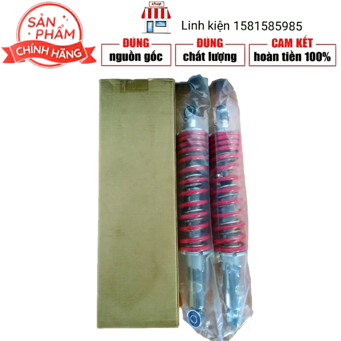 Phuộc tải 2 lò xo 300kg vẫn nhún êm khi không tải