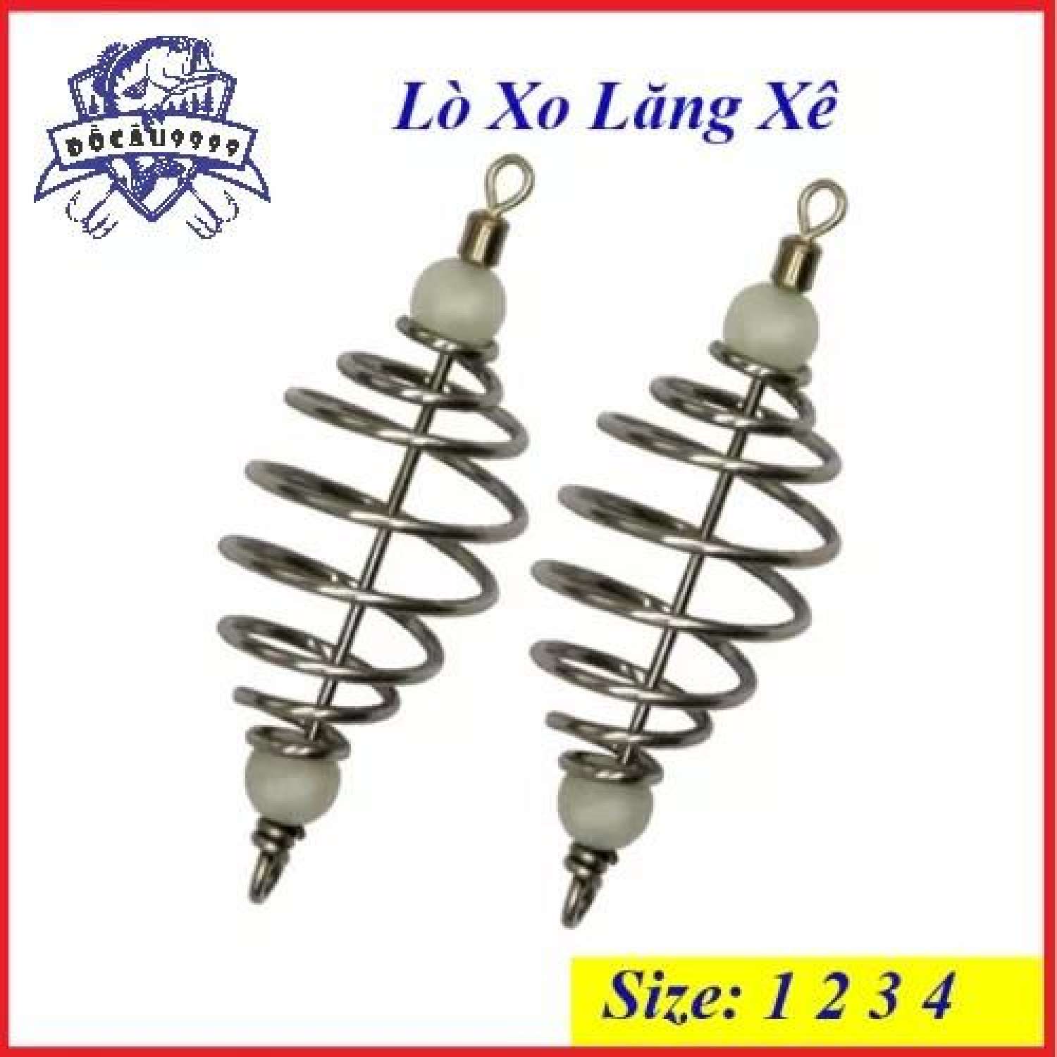 Lò xo lăng xê, lò xo luộc lưỡi câu lăng xê lò xo buộc lưỡi chống gỉ siêu bền - đồ câu 9999
