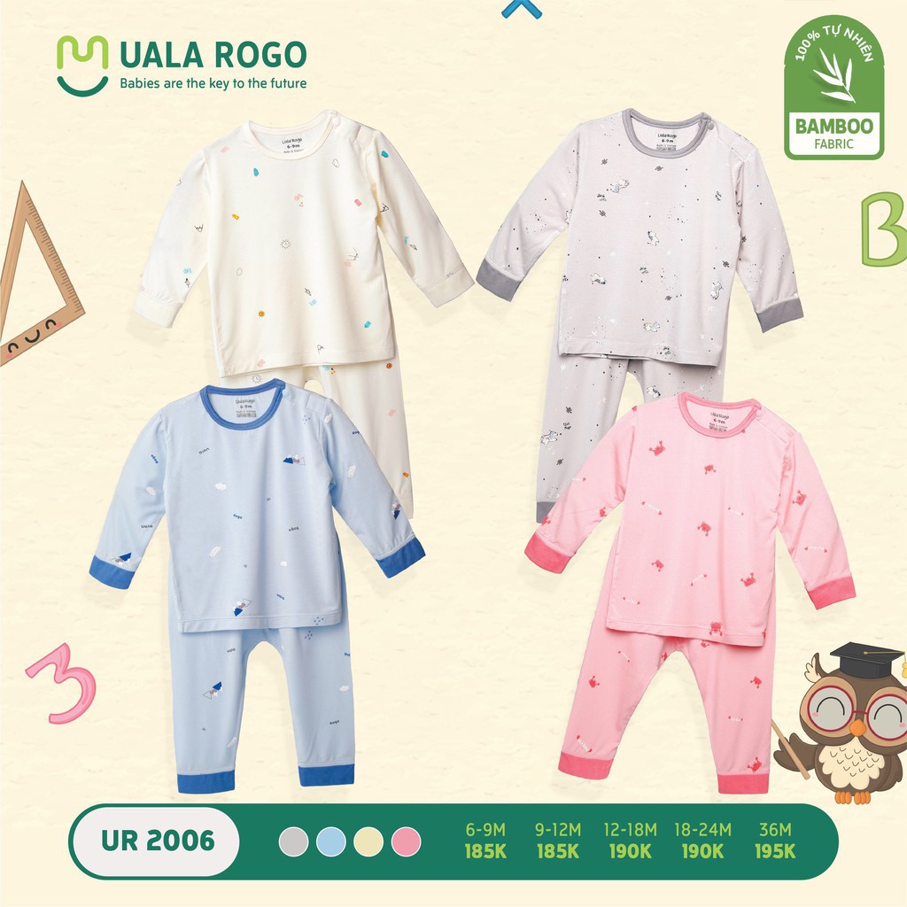 Bộ dai tay Uala Rogo cài vai chất liệu bamboo UR2006