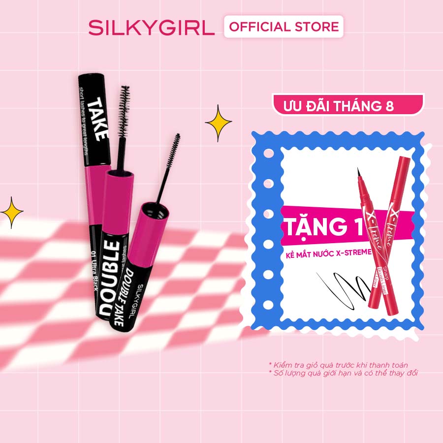 Chuốt Mi 2 Đầu Silkygirl Double Take Waterproof Duo Mascara 10g