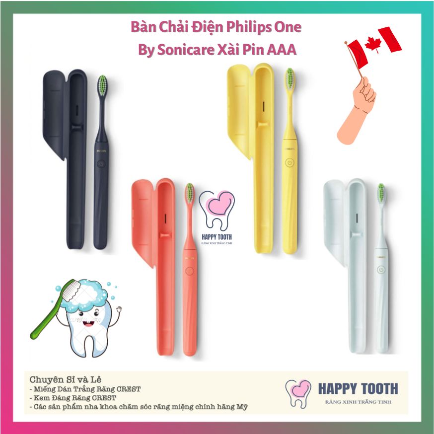 Bàn Chải Điện Dùng Pin Philips One by Sonicare - Chính Hãng