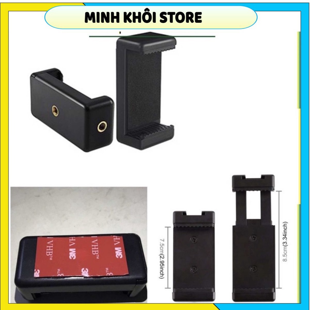 Kẹp dán điện thoại lên mặt đồng hồ xe máy - băng dính 3m