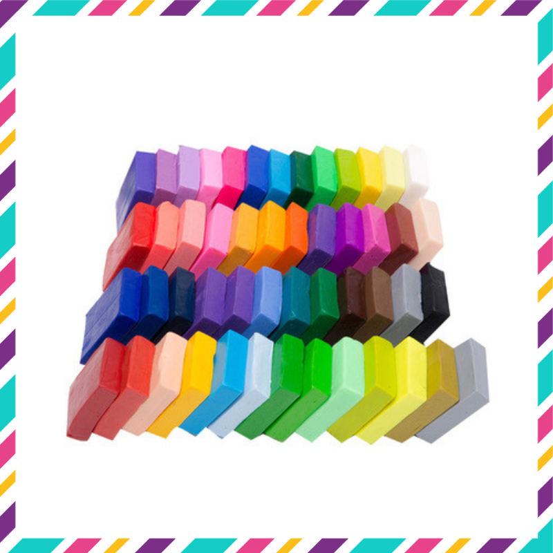 Đất Sét Nung Polymer Clay [Hòa Tốc 30p] Đất Nặn An Toàn - 24 Màu - Cục 20gr