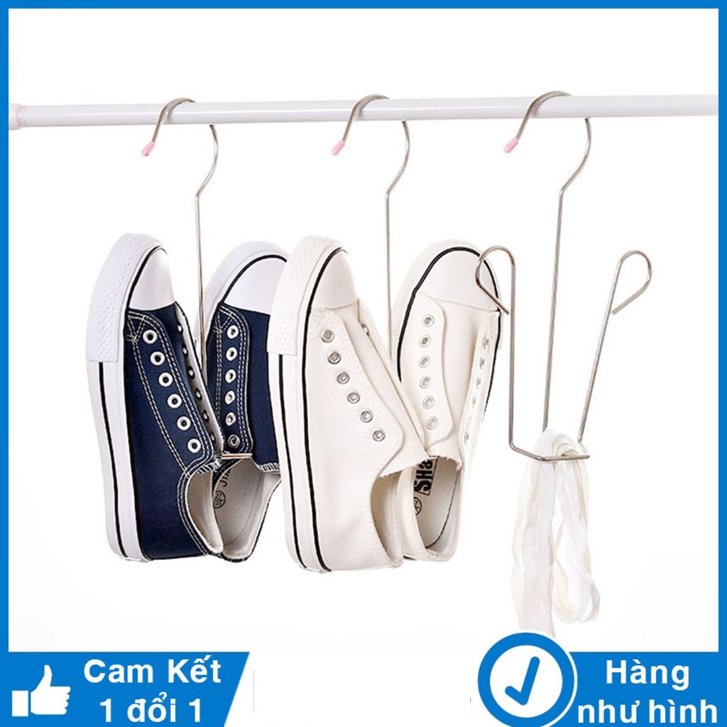 [HCM] Móc treo phơi giày dép chất liệu Inox dày 4mm - giữ phom giày dép