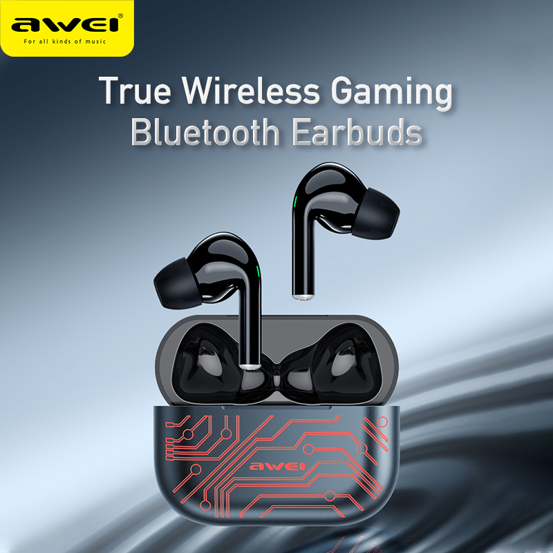 Awei T29 Pro TWS ENC Bluetooth earphone RGB Breathing Lights Bluetooth 5.1