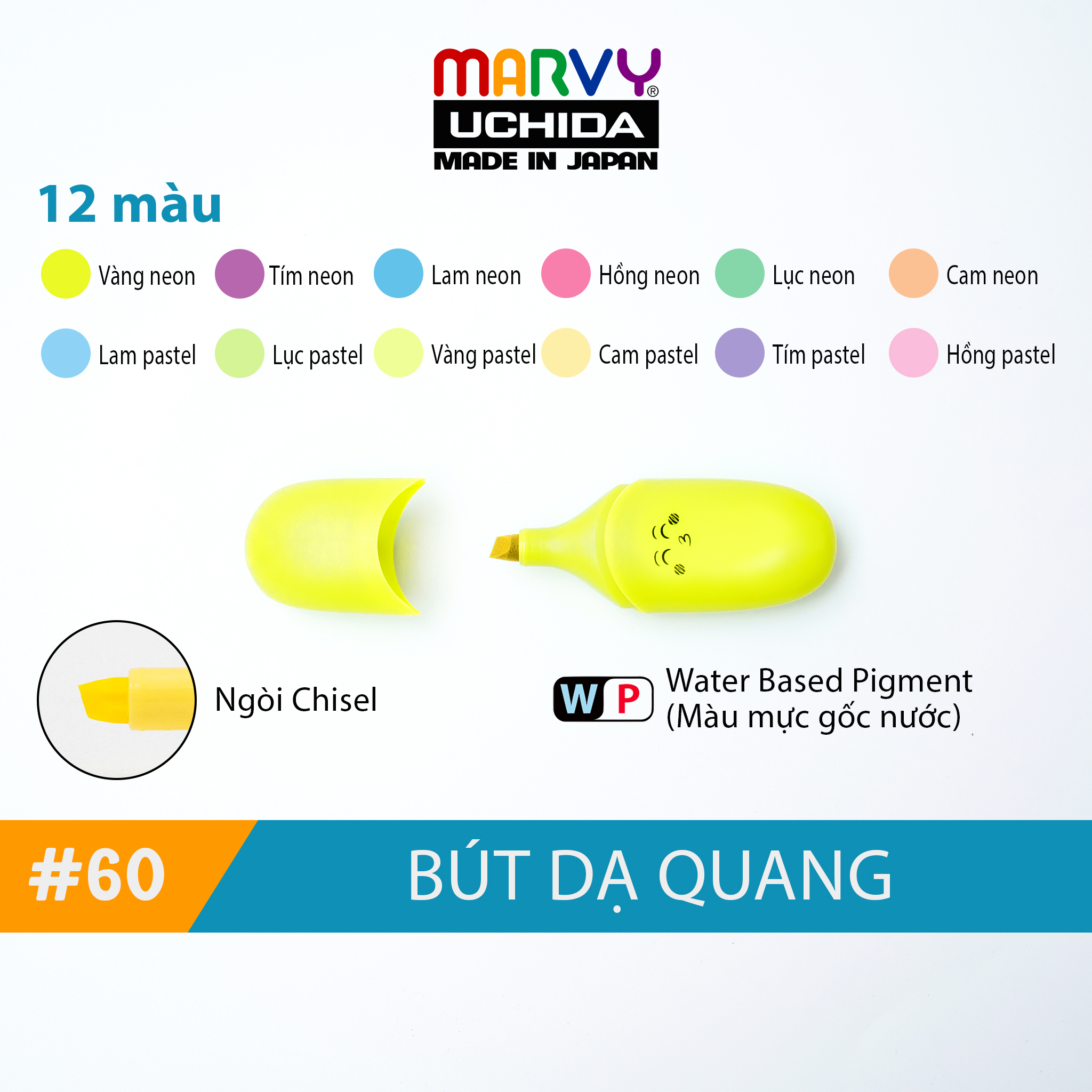 Bút dạ quang Marvy 60