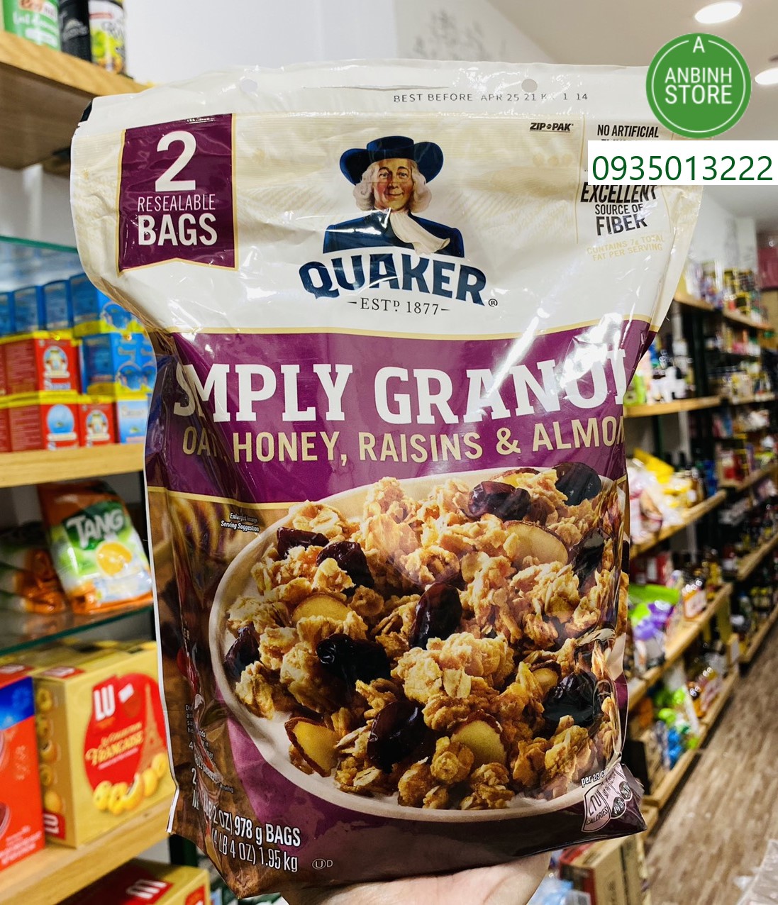 Date 5/25  Ngũ cốc Quaker Granola 978g