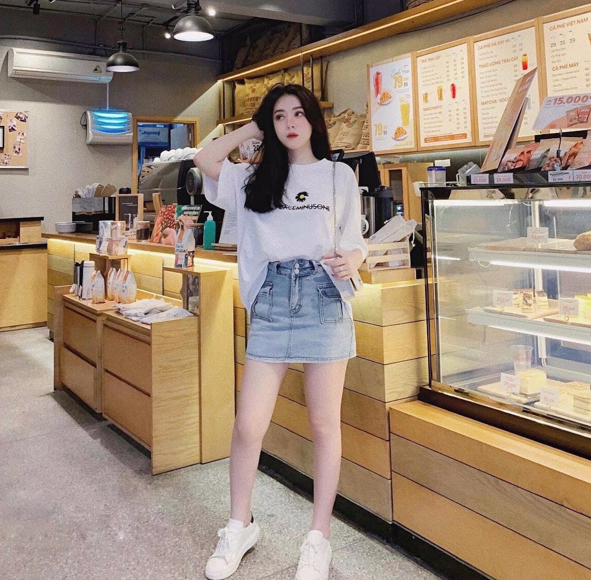 (HÌNH THẬT) CHÂN VÁY JEAN NỮ CO GIÃN,CÓ QUẦN TRONG THỜI TRANG CAO CẤP GONSHOP89 MSCV01