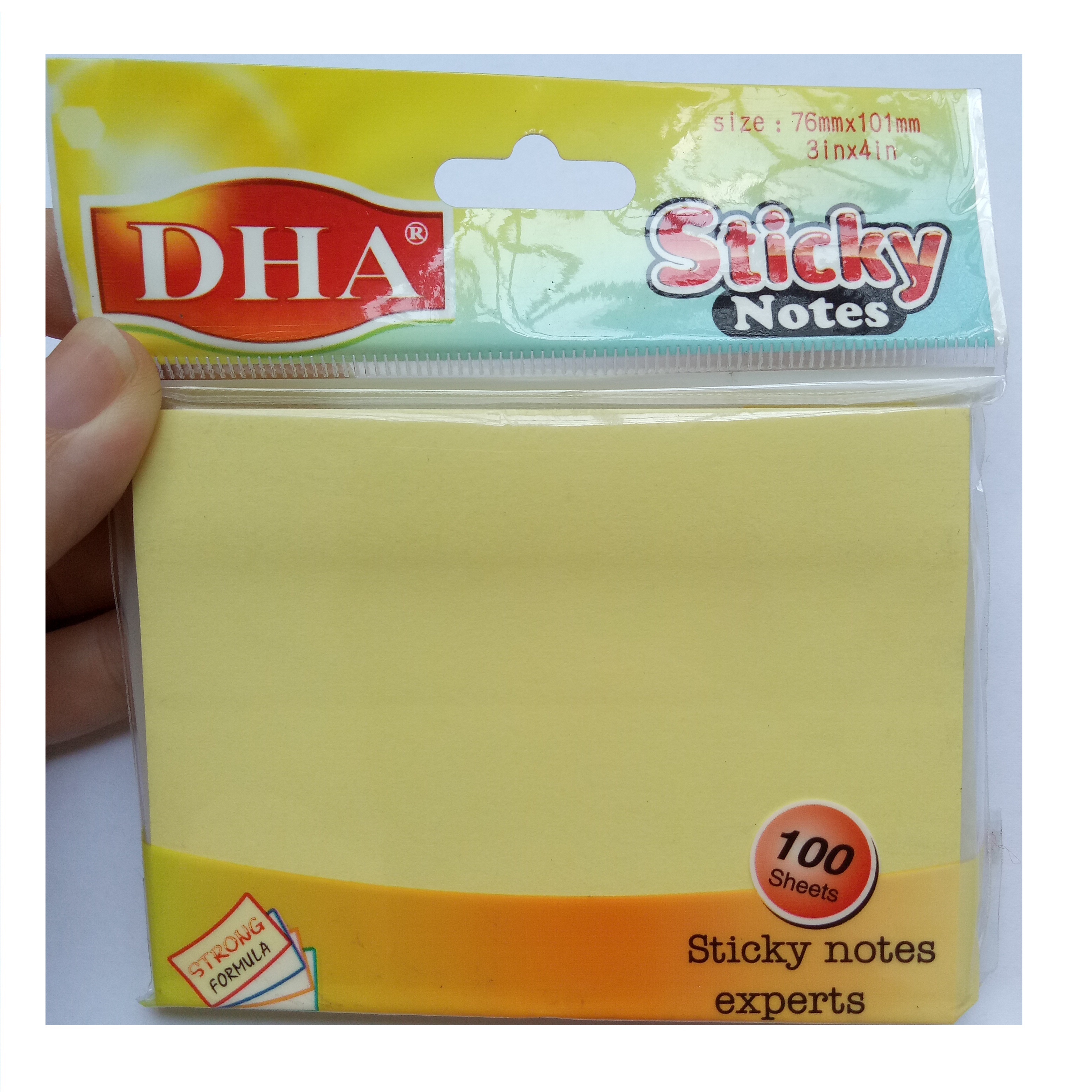 Combo 2 xấp giấy note dh-9804 vàng nhạt size 3*4